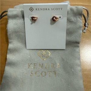 Kendra Scott Rose Gold Love Knot Stud Earrings